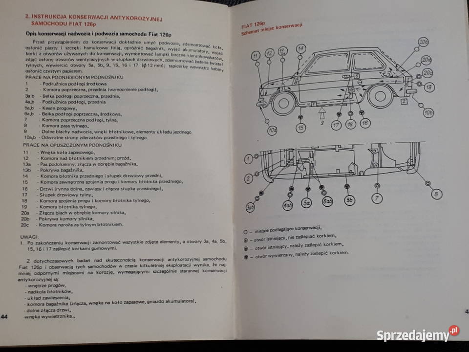 Konserwacja Syrena 125p 126p polonez Zastava Poradniki, albumy i reportaże Gliwice