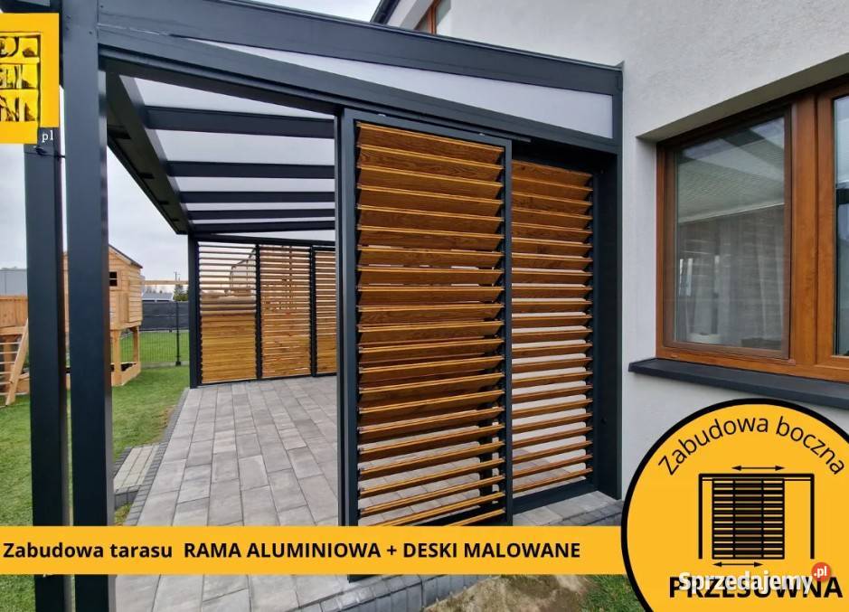 Ruchome Żaluzje Tarasowe Drewniane Pergole i trejaże Stęszew