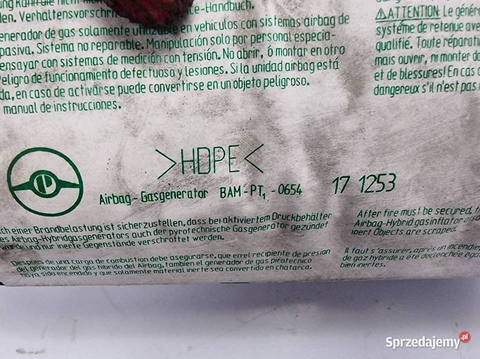 PODUSZKA AIRBAG OPEL ZAFIRA A 90561101 Lipno sprzedam