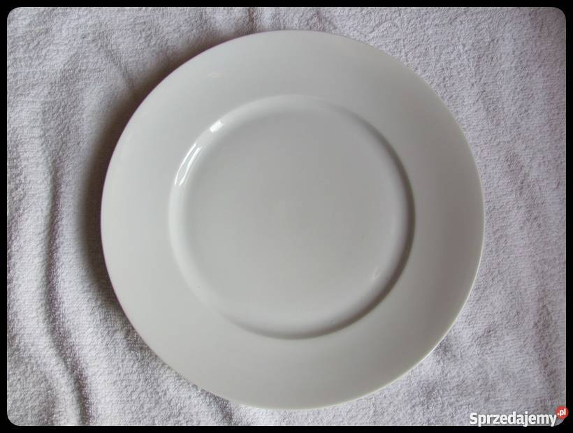 Talerz płaski obiadowy biały SILESIA Akcesoria kuchenne mazowieckie Płock