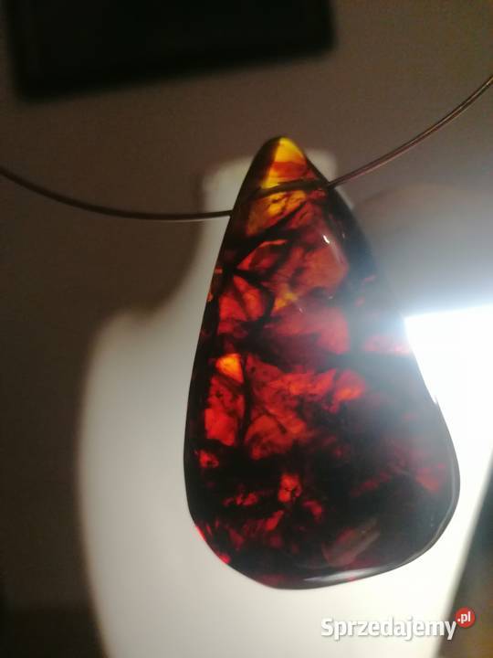 Wisior Bursztyn obroża naszyjnik Białystok