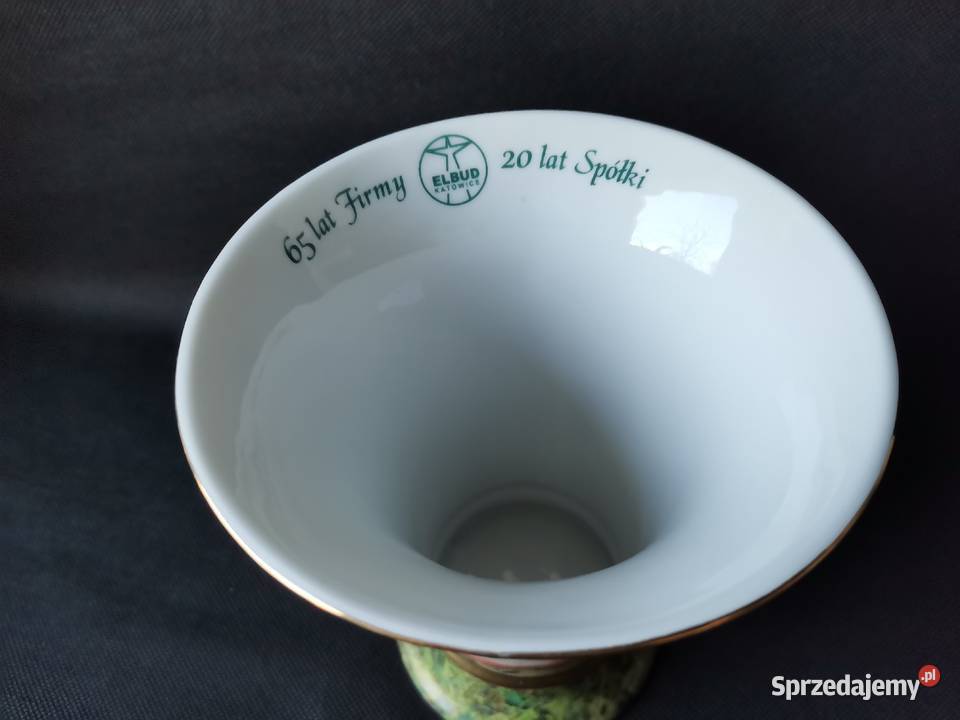 Wazon porcelana Bogucice malarstwo Jacek Katowice