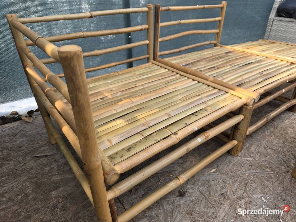 Meble bambusowe do ogrodu modułowe sofa plus Wschowa sprzedam