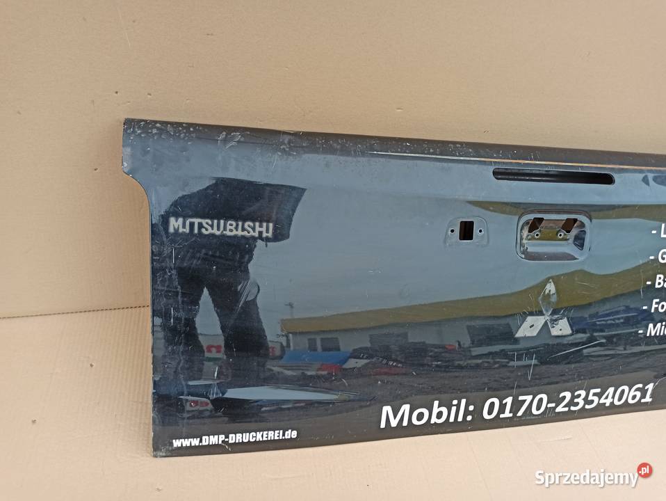 MITSUBISHI L200 KLAPA BAGAŻNIKA BURTA TYŁ Motoryzacja Trzciel