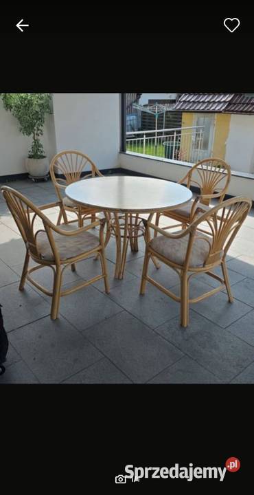 Komplet ratanowy Nowa Ruda sprzedam