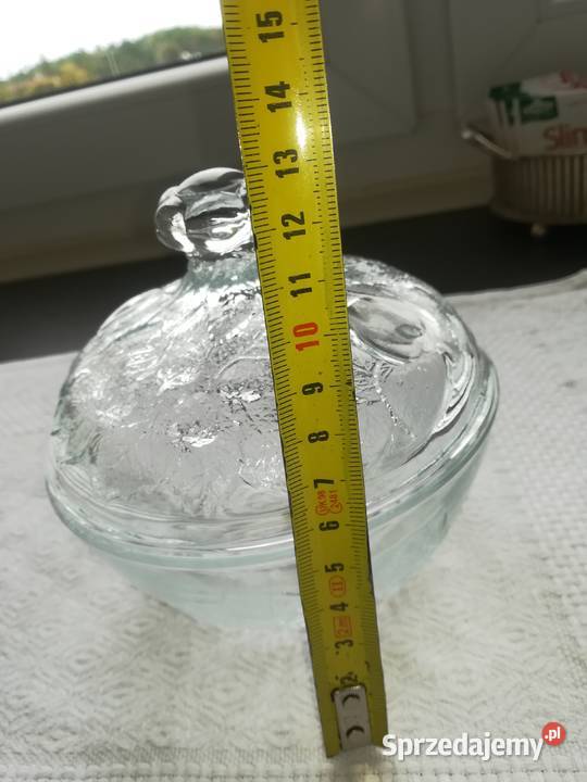 szklana cukierniczka miseczka szkło z pokrywką Gdańsk