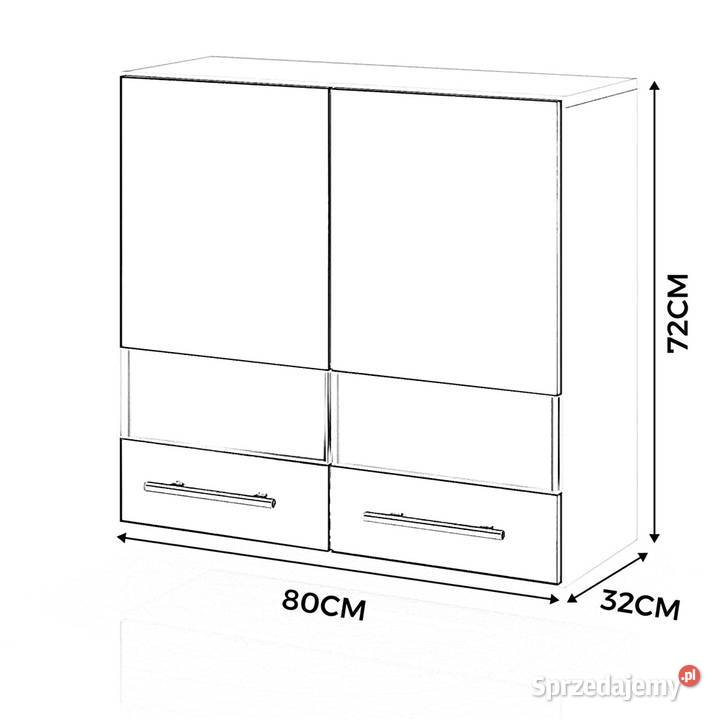 Szafka Kuchenna Wisząca Witryna Modułowa 80 80cm Kuchenne sprzedam