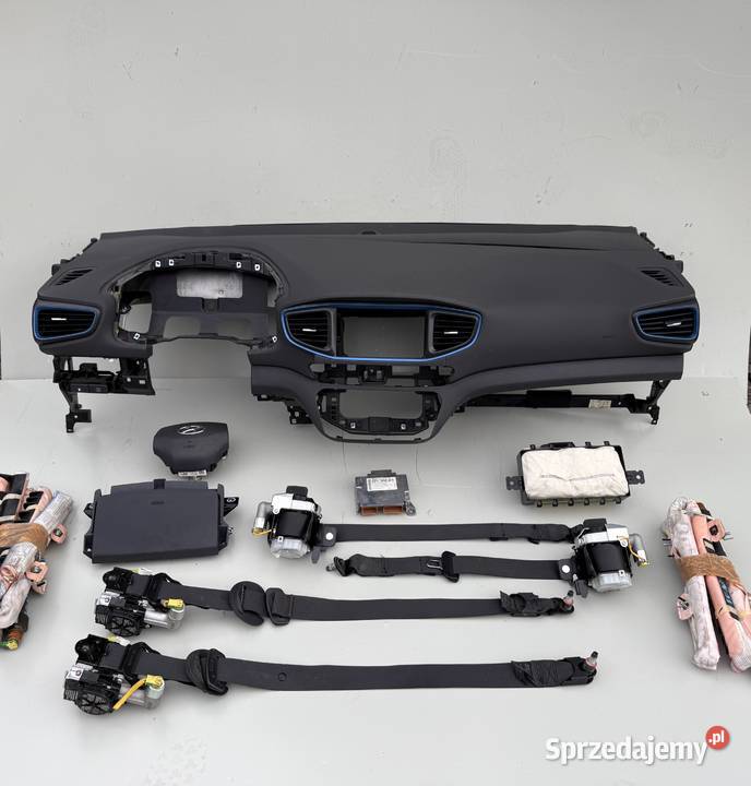 HYUNDAI IONIQ AIRBAG PODUSZKI DESKA PASY KOKPIT Deski rozdzielcze, konsole