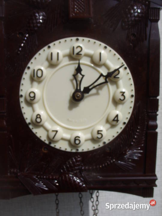 Stary zegar z kukulka ; ,,MAJAK ''  [7] - sprawny