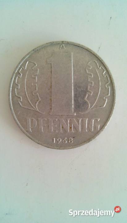 Moneta 1 pfennig DDR Szczecinek sprzedam