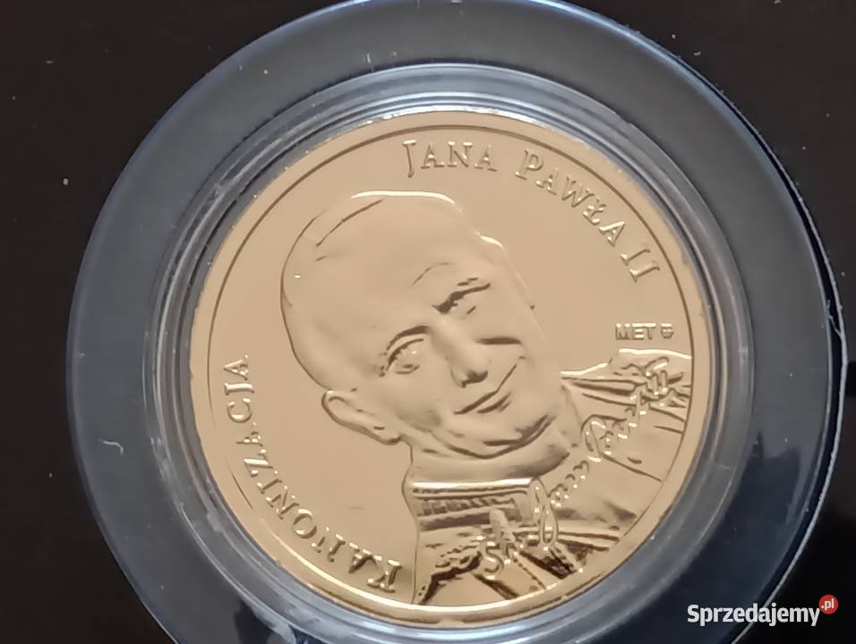 Numizmat kanonizacyjny Jan Paweł II 2014r