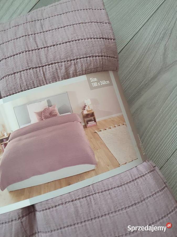 Narzuta na łóżko Livarno 180x240 bedspread różowy Kędzierzyn-Koźle