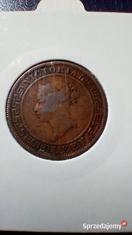 Stare monety 1 cent 1892 Cejlon Lesko