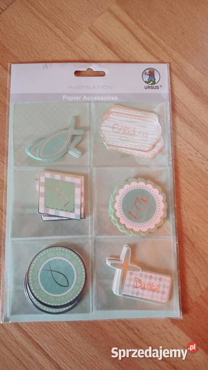 Akcesoria papierowe na chrzest komunie sprzedam