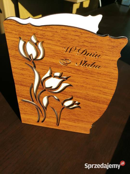 KARTKA ŚLUB ŚLUBU ŚLUBNA DREWNO kwiaty bukiet Warszawa sprzedam