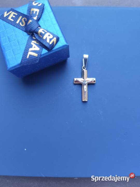 Złota zawieszka krzyżyk świętokrzyskie Skarżysko-Kamienna