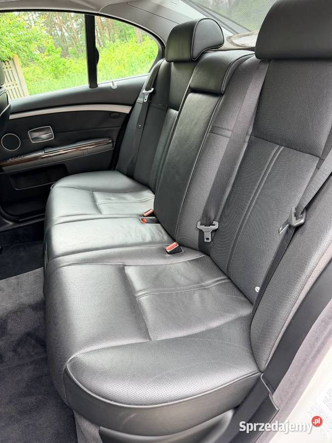 BMW 750i V8 48 367 2007 Biały Niski przebieg 367KM Częstochowa