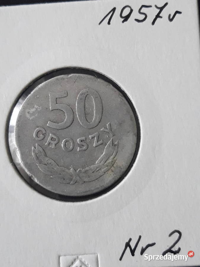 50 Groszy 1957 r 2 rzadkość Konin