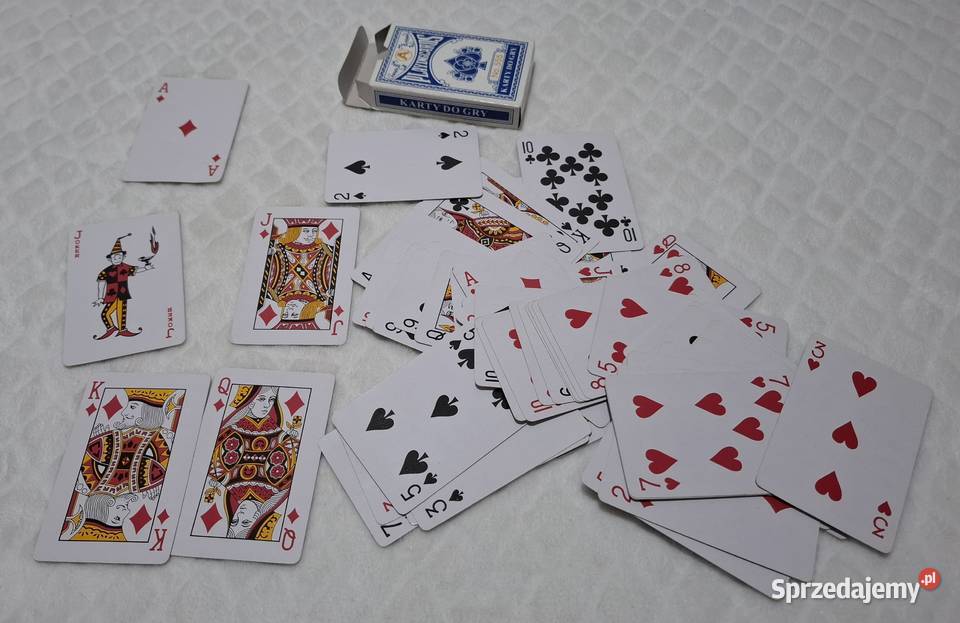 Karty do gry niebieskie 54 No 555 Kolekcje hobby Pozostałe śląskie Czeladź