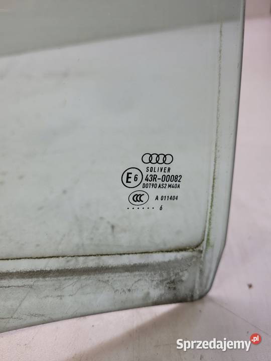 SZYBA BOCZNA DRZWI PRAWY TYŁ AUDI A6 C7 2016 osobowe