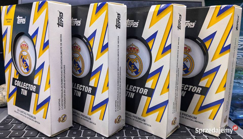 202526 Topps Soccer Real Madrid Collector Tin Sport i Wypoczynek Tomaszów Lubelski sprzedam