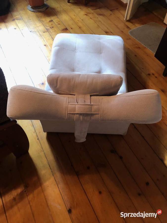 Szezlong Leżanka Relaksacyjna Welur Beżowy Stan Kraków