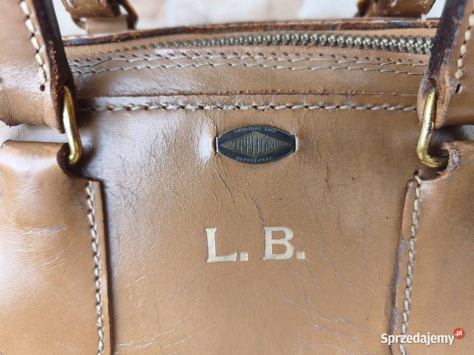 Torba podróżna skórzana VINTAGE Retro PRL Z Inny rodzaj  Szczyrk sprzedam