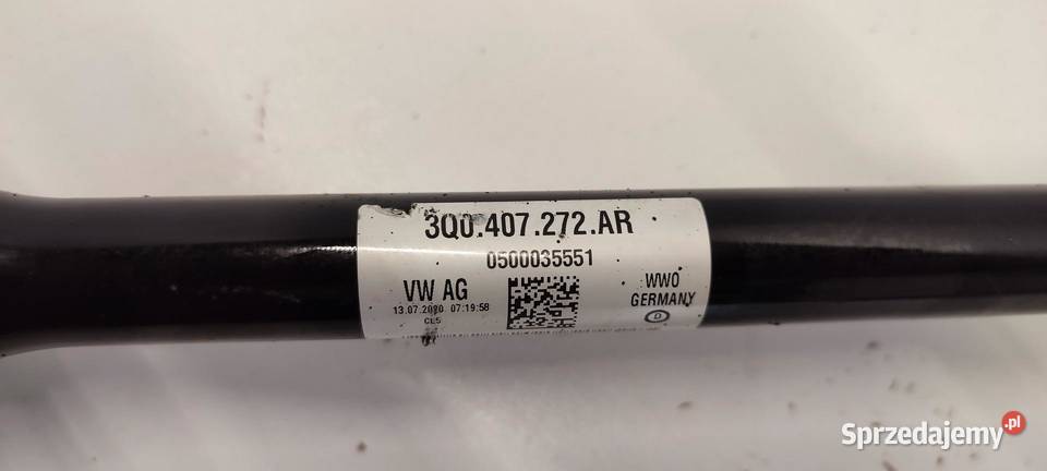 VW TIGUAN II PÓŁOŚ PRAWY PRZÓD 3Q0407272AR sprzedam