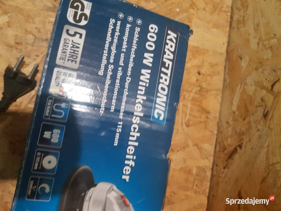 SZLIFIERKA KĄTOWA KRAFTRONIC KTWS 115 600 Wat Elektryczne Głogowa