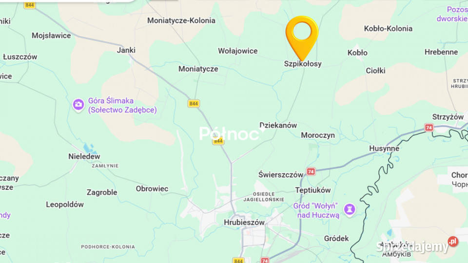 Działka rolnosiedliskowa w Szpikołosach 524 ha Szpikołosy sprzedam