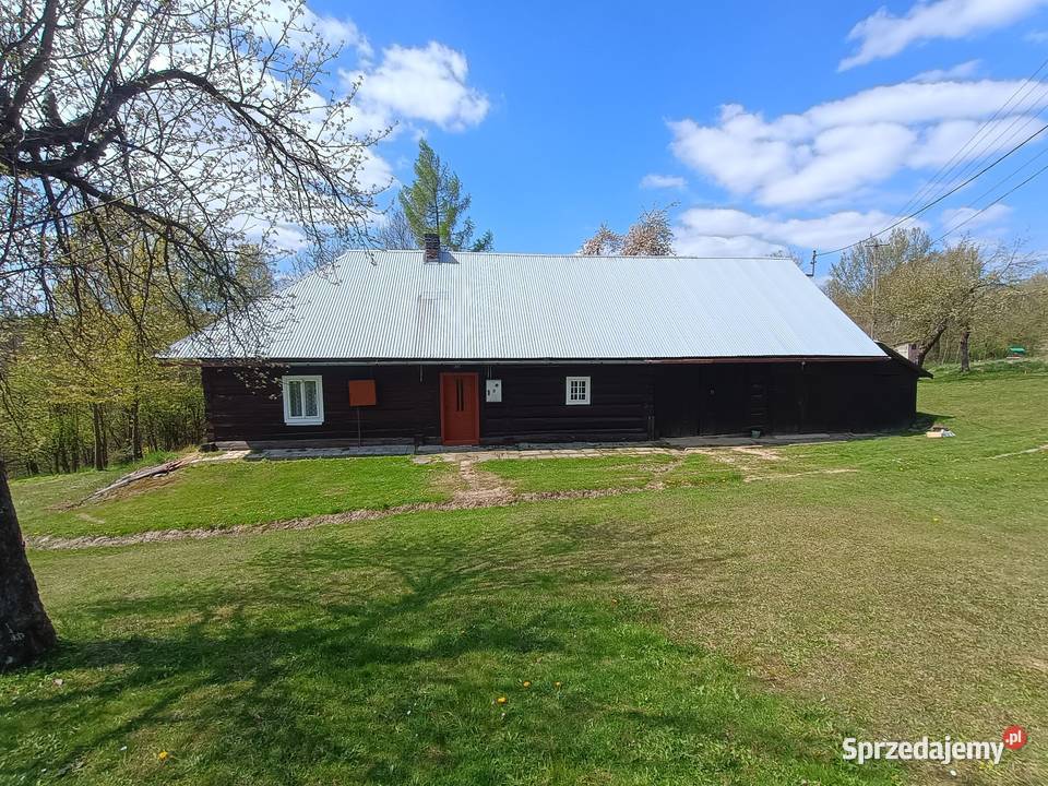 Dom drewniany do zamieszkania działka 24ary mieszkalny Malinówka