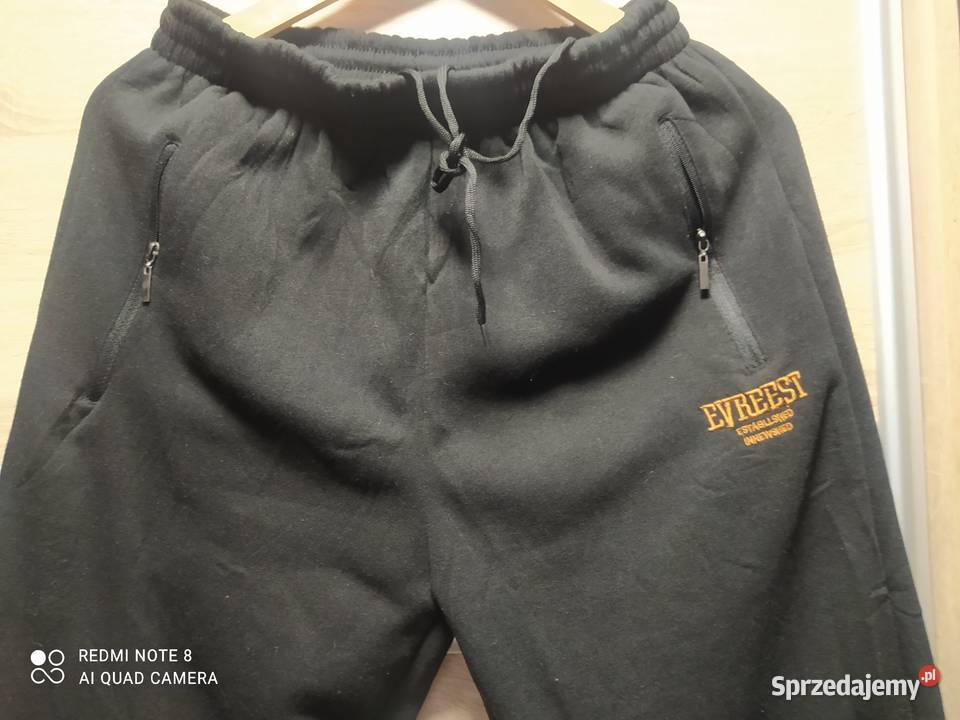 Spodnie męskie ocieplane dresowe Rozmiar XL