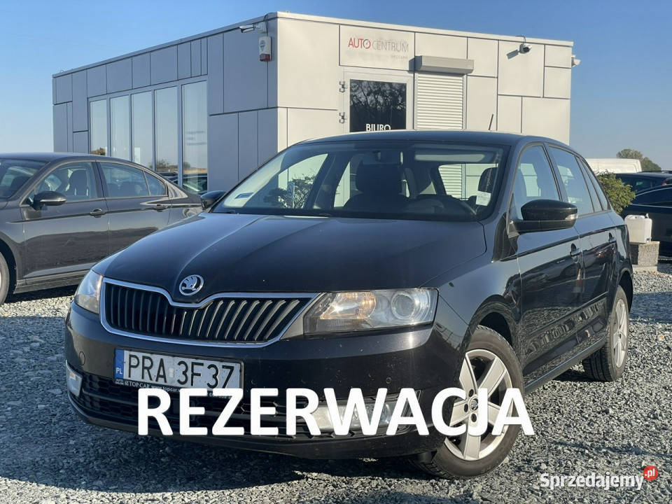 Škoda RAPID 1.6TDI 115KM 2016r. Spaceback, PL Salon, Xenon, Front Assist,