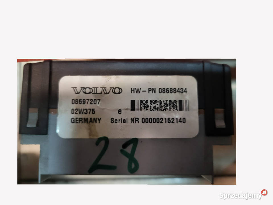 STEROWNIK KOMPUTER MODUŁ CEM VOLVO 08697207 Rok produkcji 2002 Pozostałe śląskie Ruda Śląska