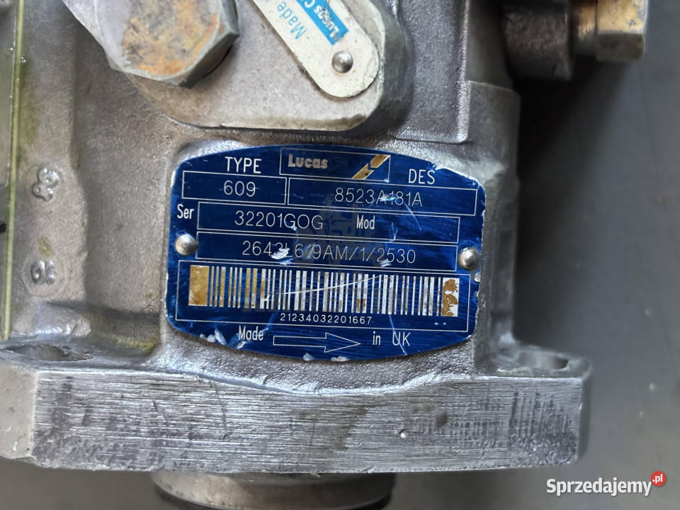 Perkins Lucas Manitou Pompa Wtryskowa 609 Jastrzębniki