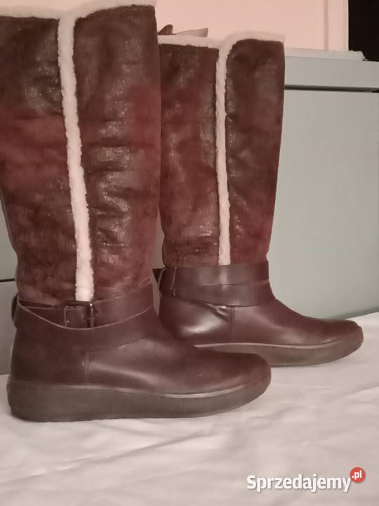 Kozaki skórzaneocieplane Geox Kozaki Łódź