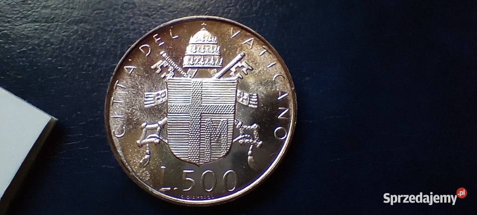 Stare monety 500 lir 1980 Watykan srebro Lesko