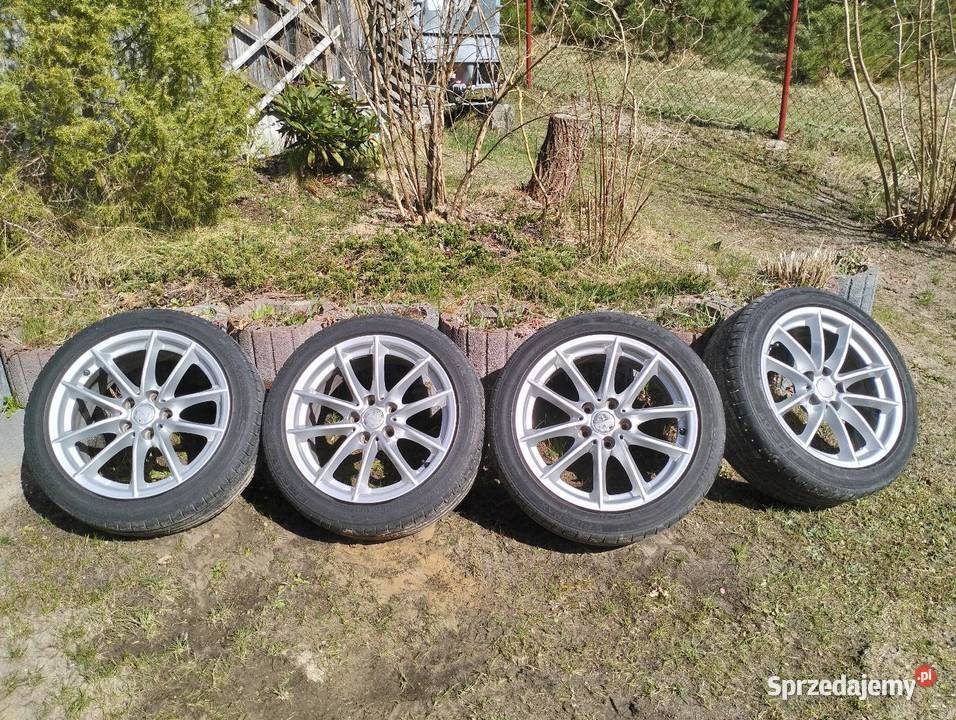 Felgi koła 17 5x112 opony letnie audi Volkswagen Krasnobród sprzedam