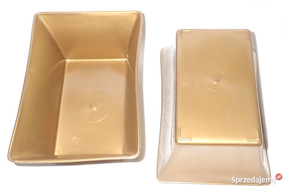 Miski na stroiki IKEBANA ŚREDNIA 19 złote grafit Siewierz