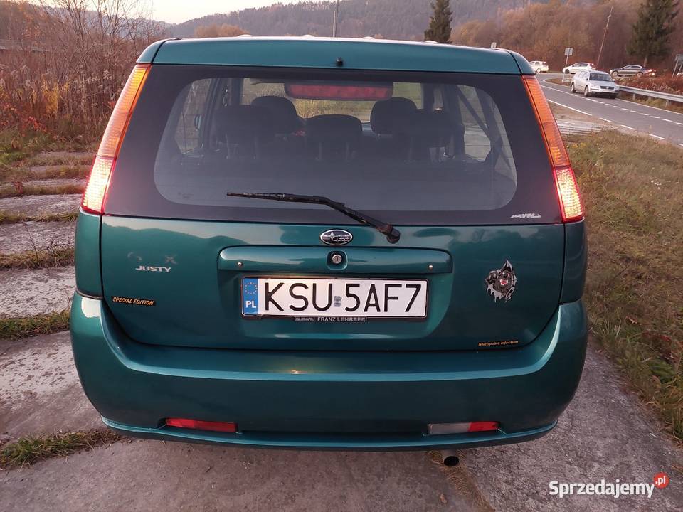 Subaru Justy G3X 13 4x4 Niski Przebieg Oszczędny komputer pokładowy Samochody osobowe Sucha Beskidzka sprzedam