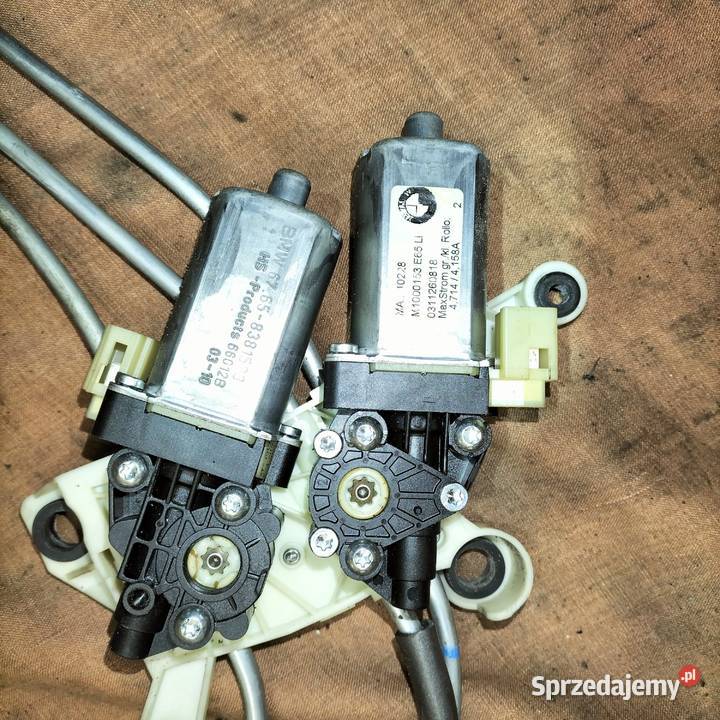 Mechanizm rolety szyby drzwi lewych tylnych BMW Poręba