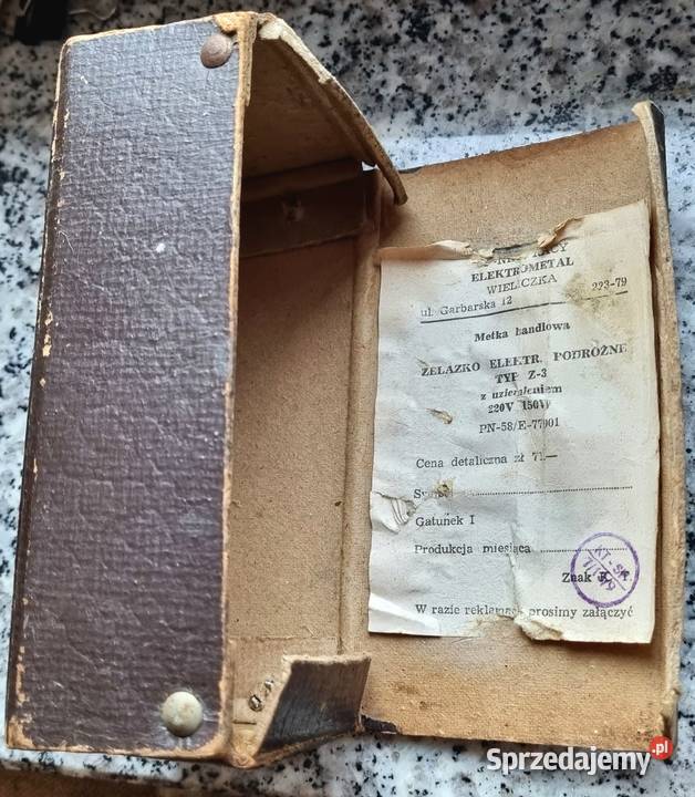 Żelazko Podróżne PRL Kolekcjonerskie Retro Wałbrzych