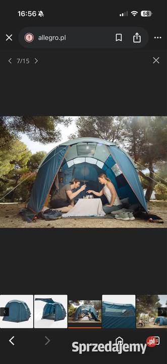 Namiot kempingowy Quechua Arpenaz 41 4 osobowy Kielce