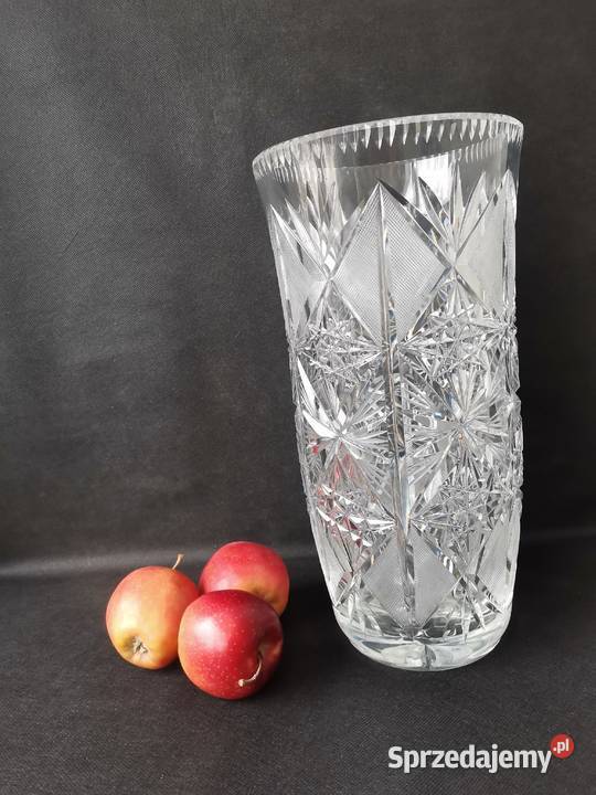 Stary duży wazon kryształowy kryształ design PRL Katowice sprzedam