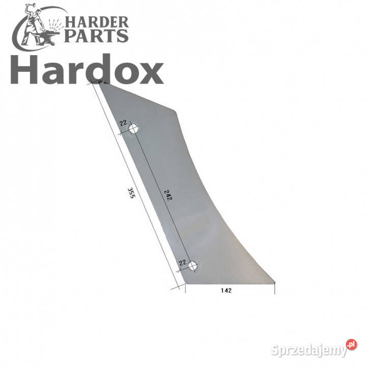 Pierś HARDOX 177428P części do pługa GREGOIRE Suwałki