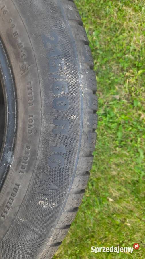 Sprzedam dwie opony Zima 21560 r16 Continental Ostrowiec Świętokrzyski