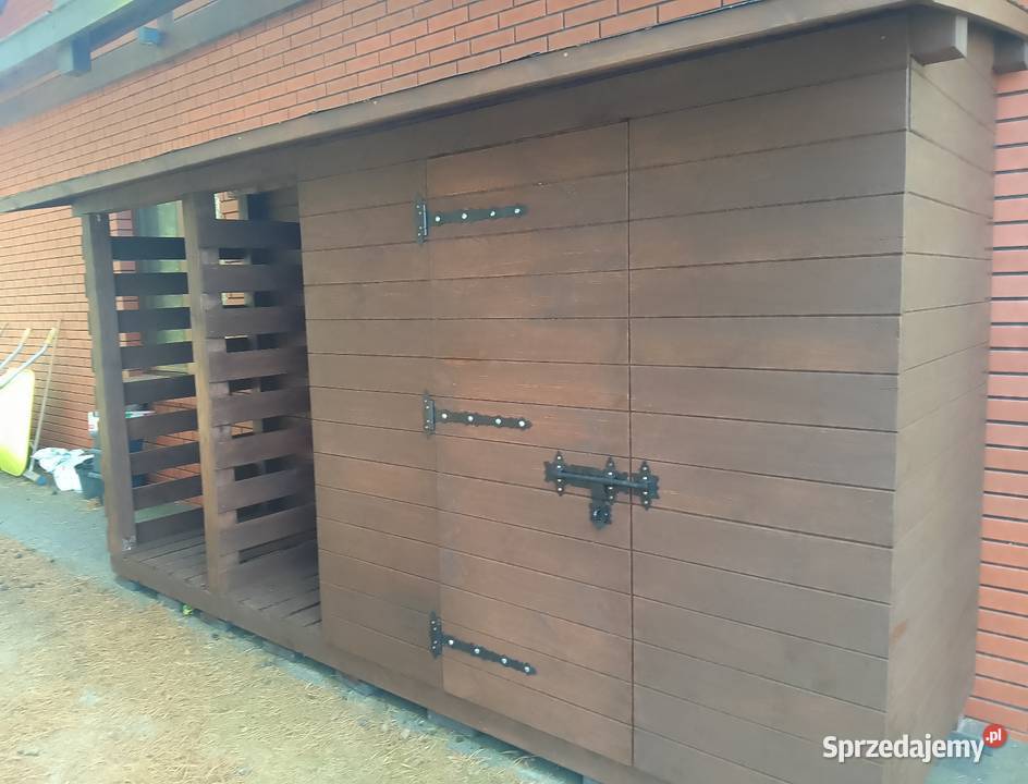 Drewutnia na drewno z pomieszczeniem warmińsko-mazurskie