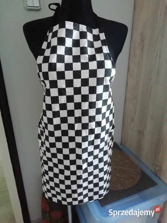 Fartuszek kratka biało czarna Pozostałe Koło