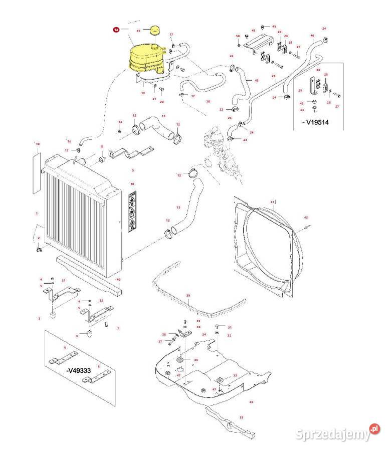 Zbiornik wyrównawczy płynu chłodzącego Valtra Białystok sprzedam