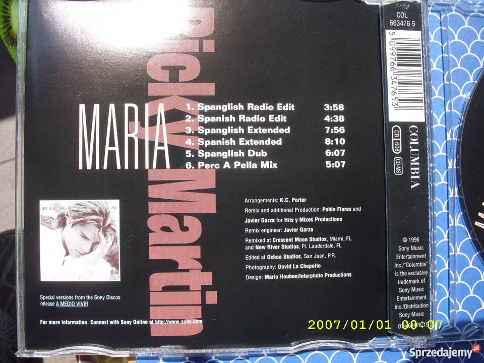 CD RICKY MARTINMARIA Wołów